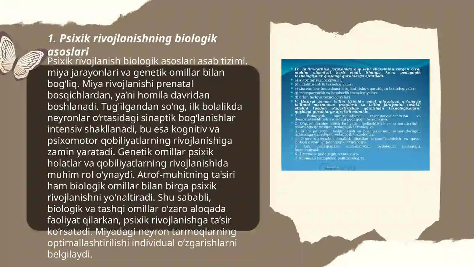 Psixik rivojlanishning asosiy qonuniyatlari. Tugʻilish davri inqirozi,"Tirilish kompleksi" 3