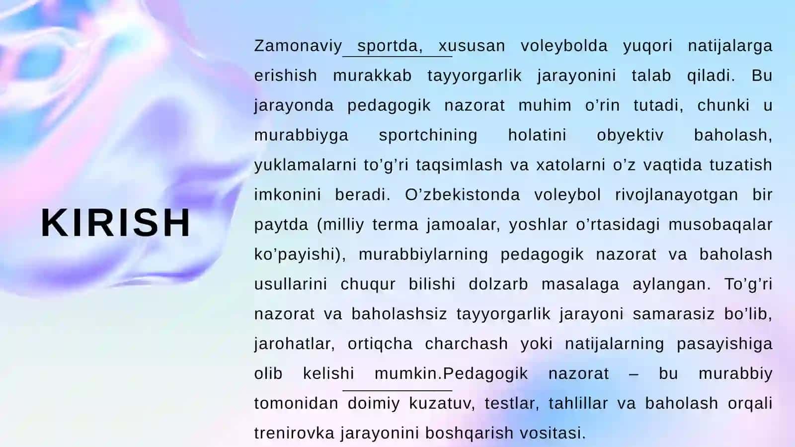 Pedagogik nazorat va tayyorgarlik turlarini baholash 3
