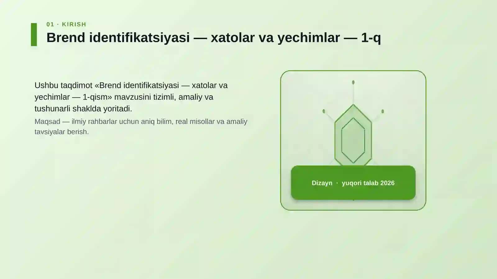 Brend identifikatsiyasi — xatolar va yechimlar — 1-qism 3