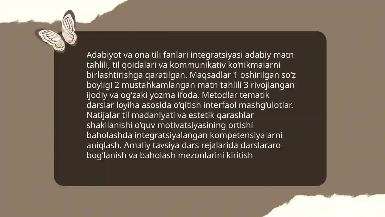 Adabiyot va ona tili fanlari integratsiyasi 3