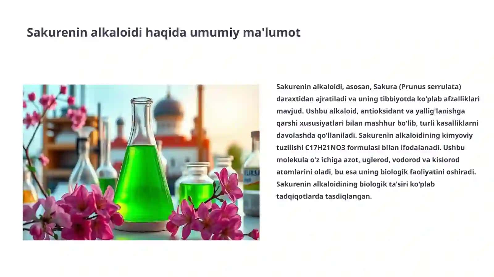Sakurenin alkaloidi 3