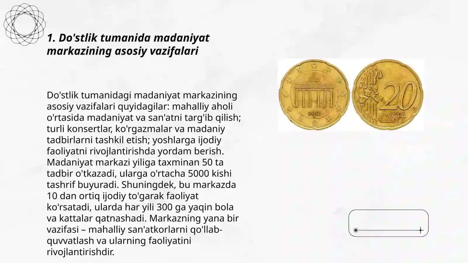 Do'stlik tumanida madaniyat markazining asosiy vazifalari 3