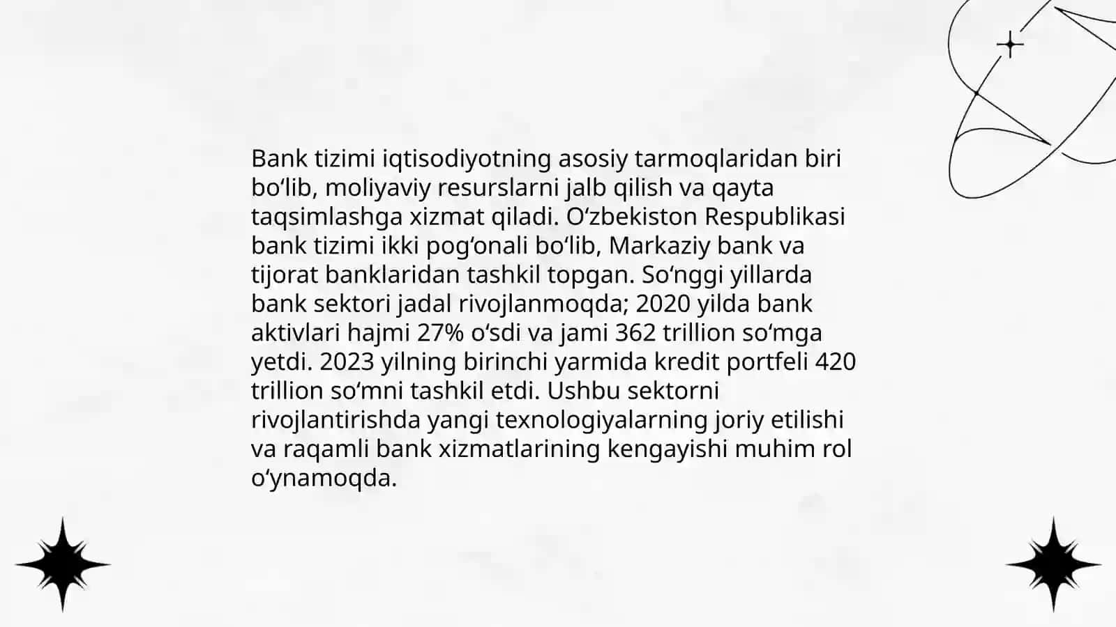 Bank tizimi va uning rivojlanishi 3