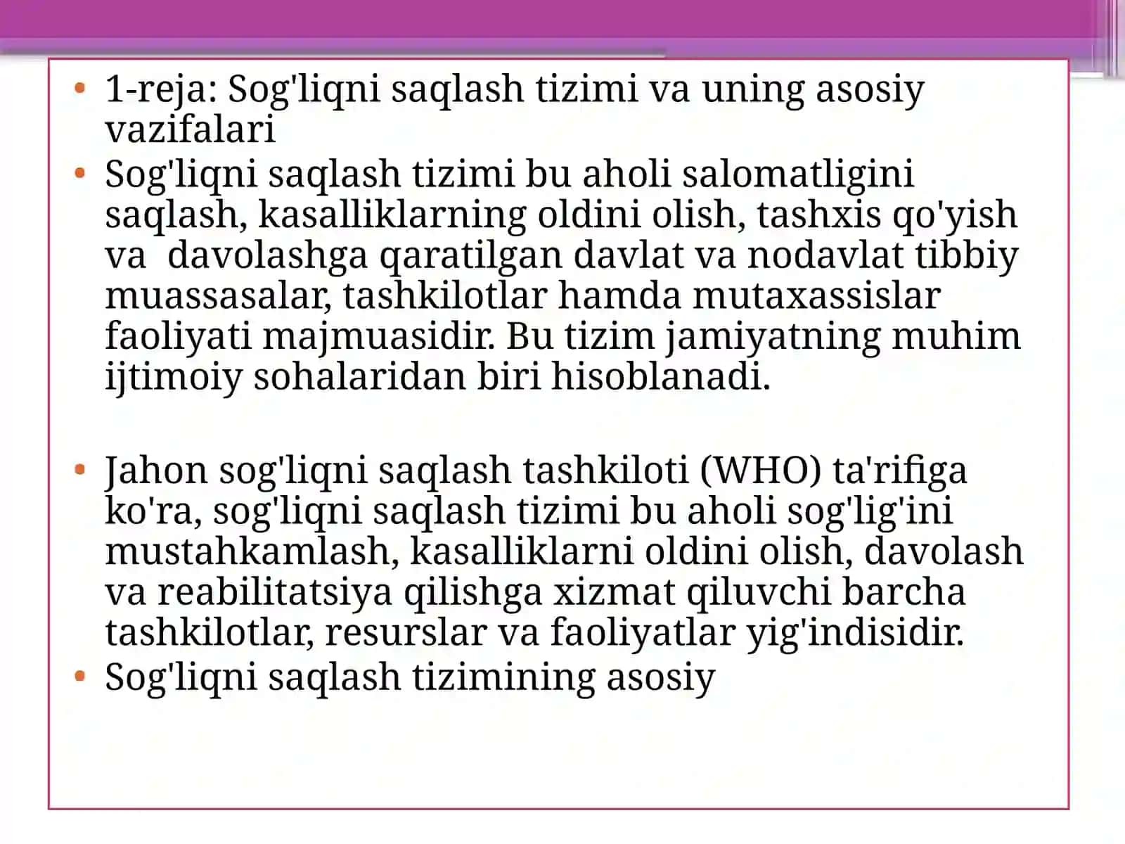 Sog'liqni saqlash va tibbiy yordamning sifatini nazorat qilish 3