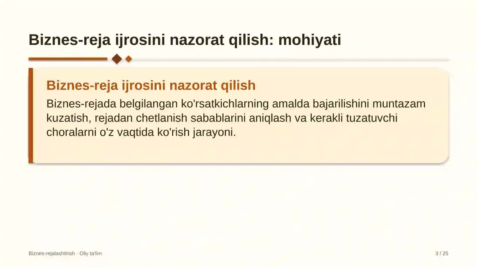elektronika do'konlarida biznes reja ijrosini nazorat qilish 2144 3