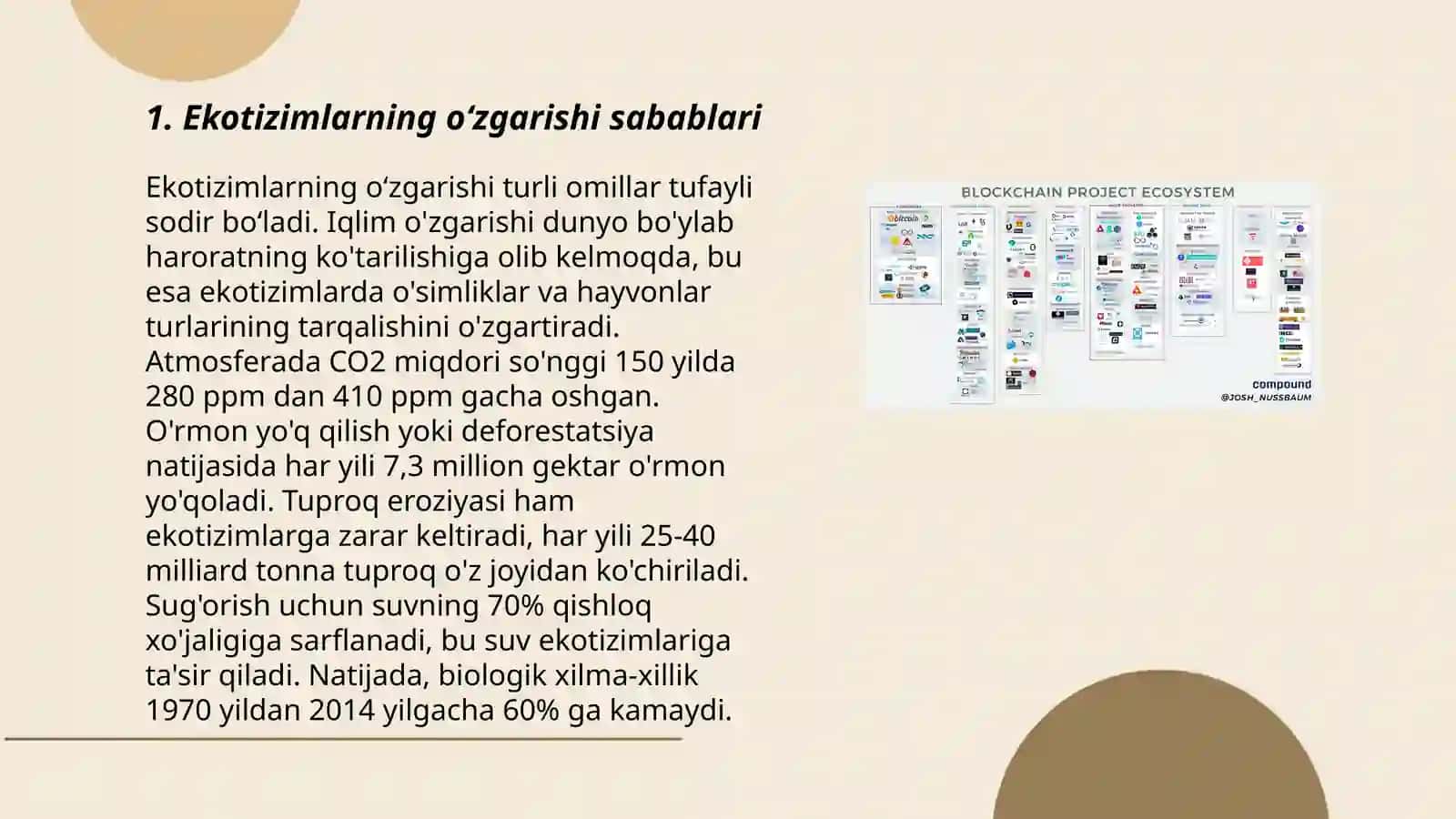 Ekotizimlarning õzgarishi 3