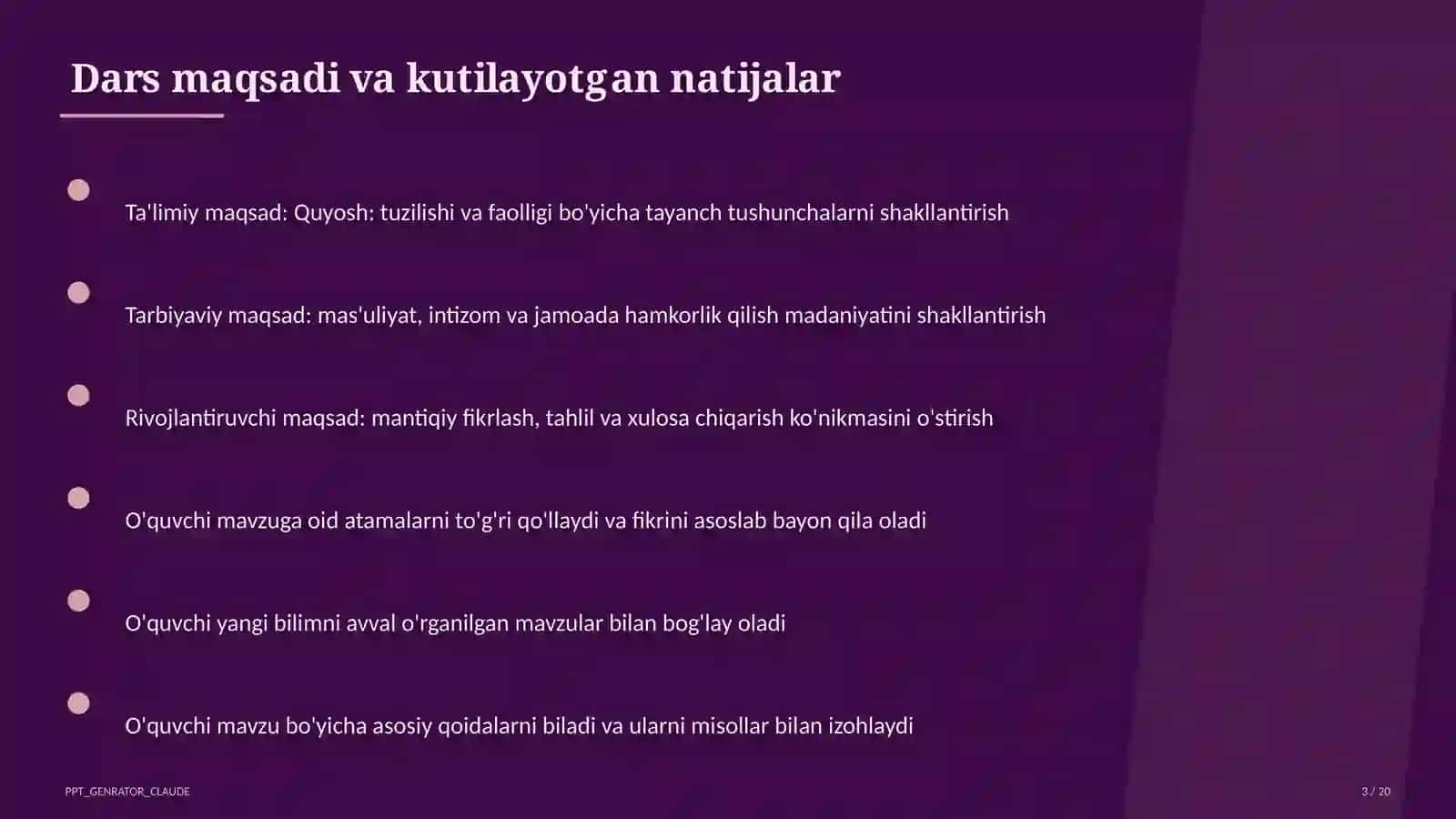 Quyosh: tuzilishi va faolligi (11-sinf) 3