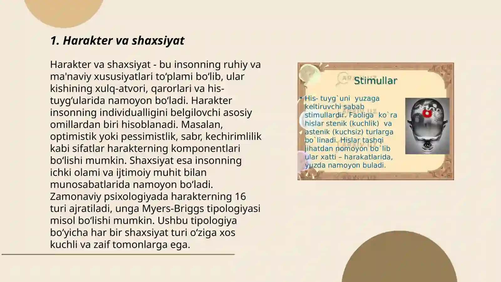 Harakter va shaxsiyat (psixologiya) 3