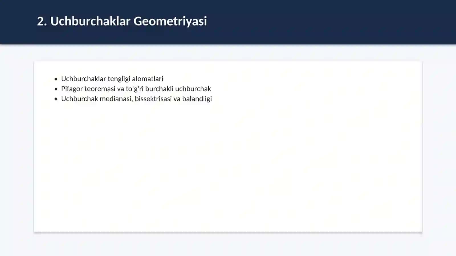 Geometriya planimetriya asoslari 3