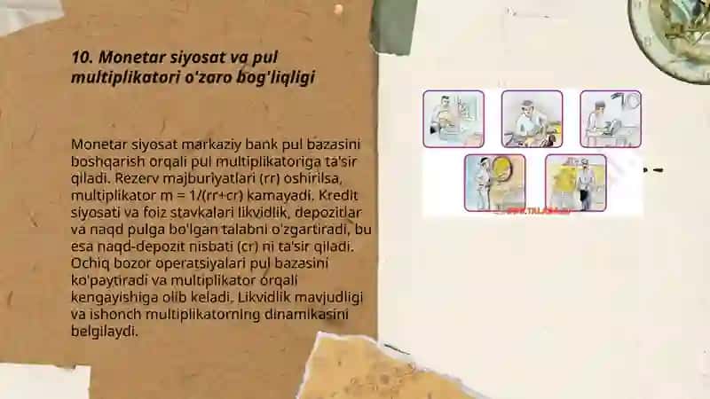 Pul bazasi va pul multiplikatori 3