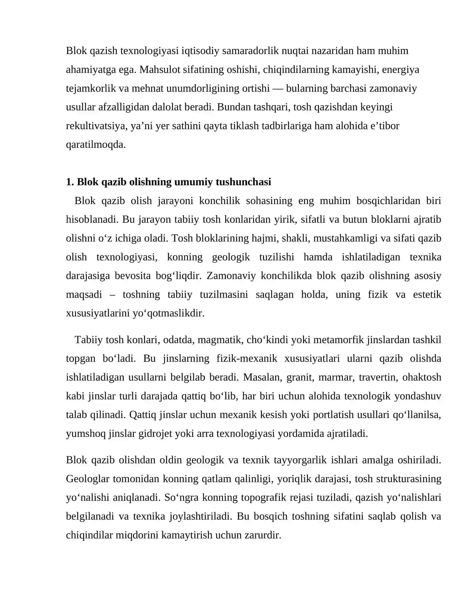BLOKLARNI QAZISH USULLARI 3