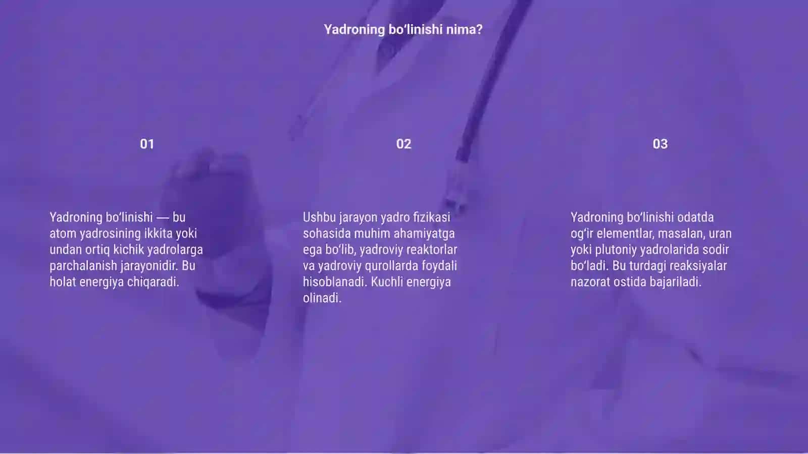 Yadroning bòlinishi 3