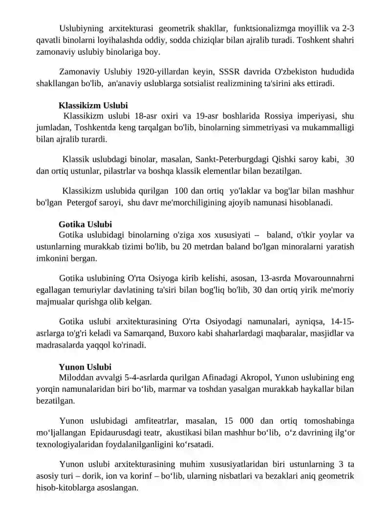 Maxsus tarixiy uslublar 3