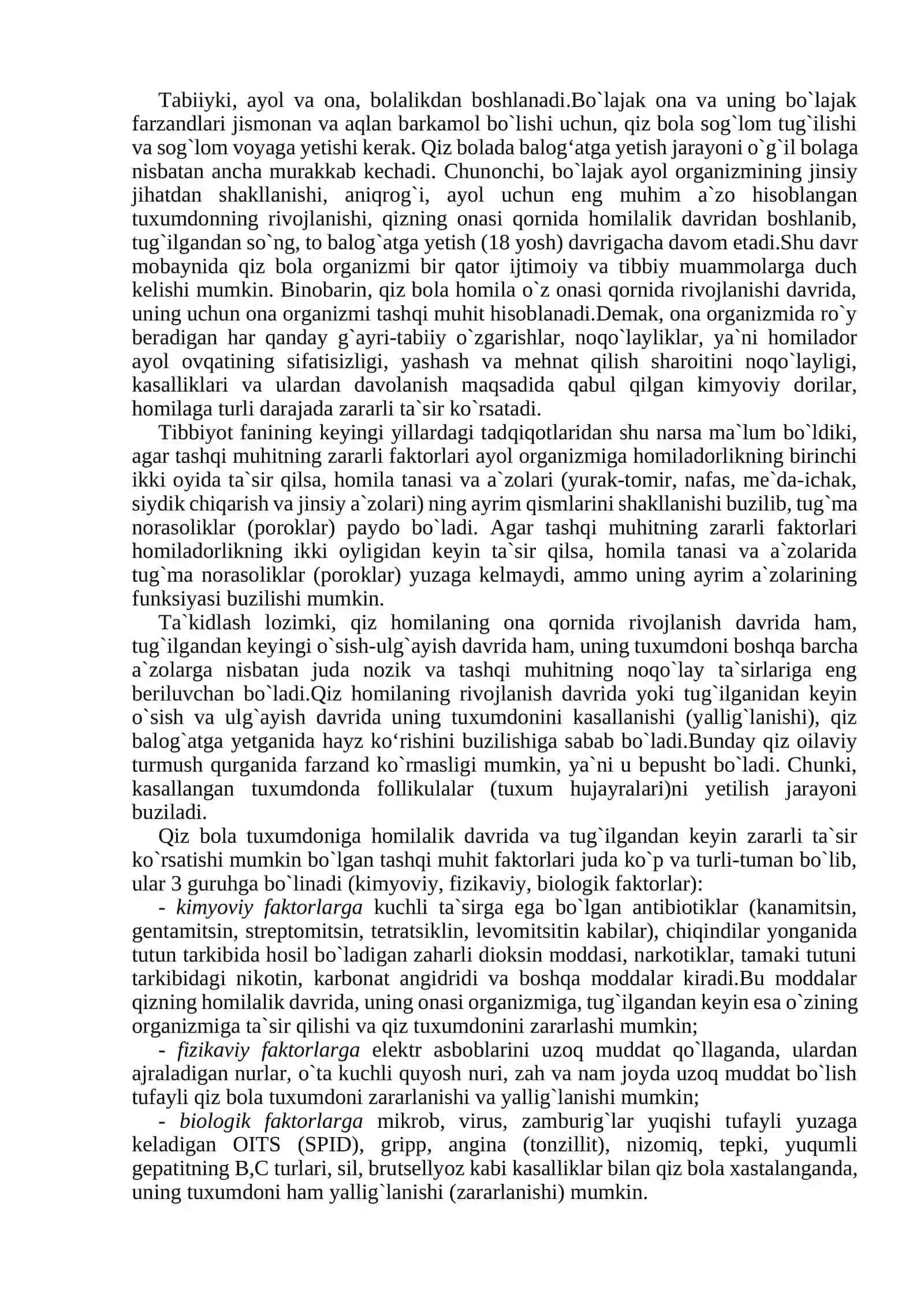 Sog’lom turmush tarzini shakllantirishda ba`zi bir yashirin kechadigan kasalliklar (uchinchi holat) ni aniqlash va oldini olishning ahamiyati 3