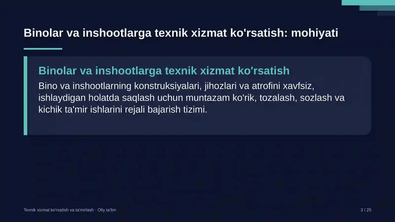 agrokimyo xizmatida binolar va inshootlarga texnik xizmat ko'rsatish 8869 3