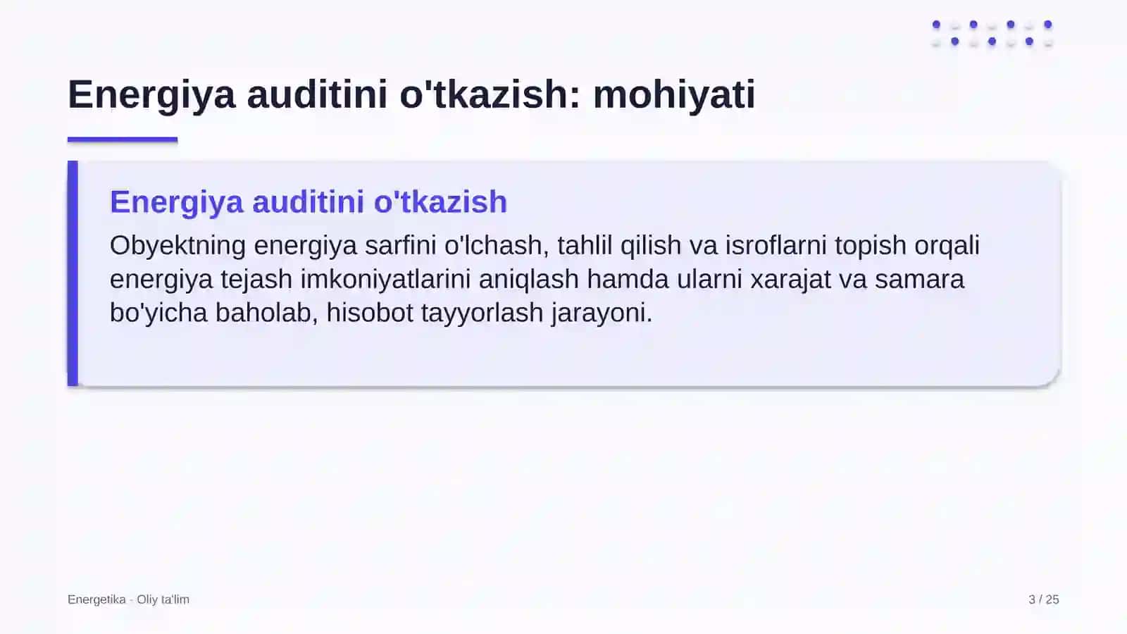 Temir yo'l transportida energiya auditini o'tkazish 3