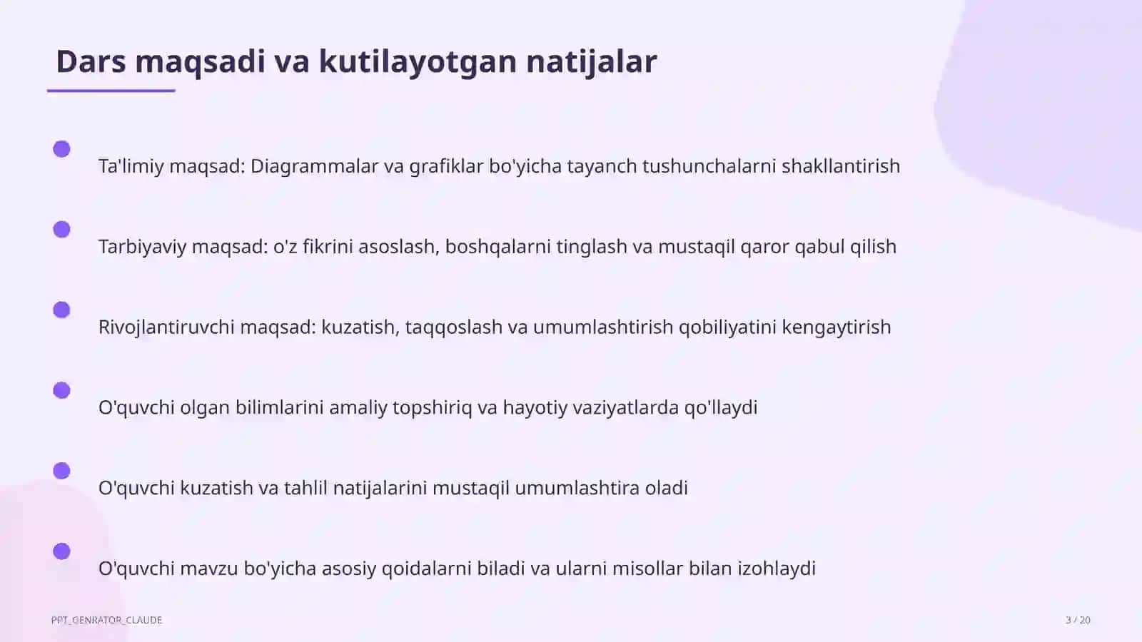 Diagrammalar va grafiklar (6-sinf) 3