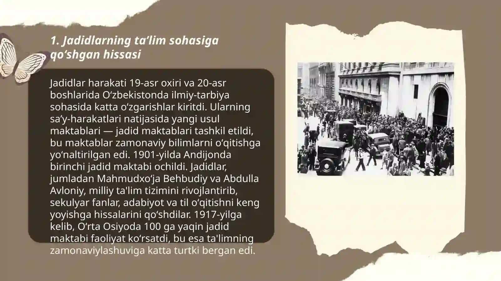 Jadid maʼrifatparvarlarining oʻlka ijtimoiy-maʼnaviy hayotida tutgan oʻrni 3