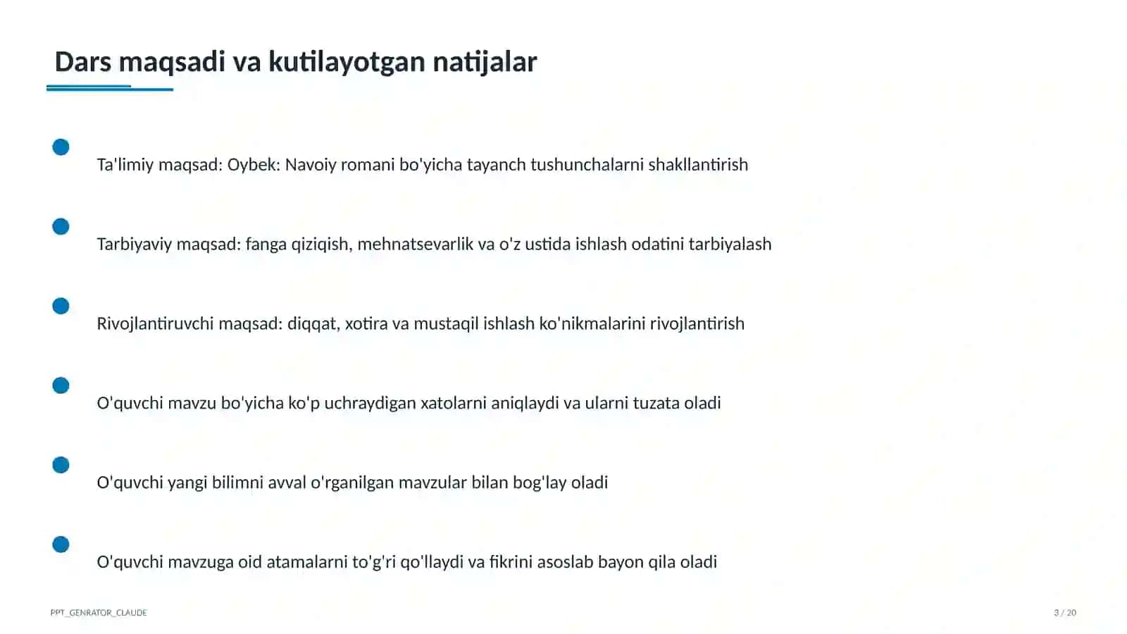 Oybek: Navoiy romani (10-sinf) 3