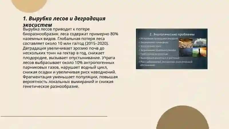 Экологические последствия природопользования 3