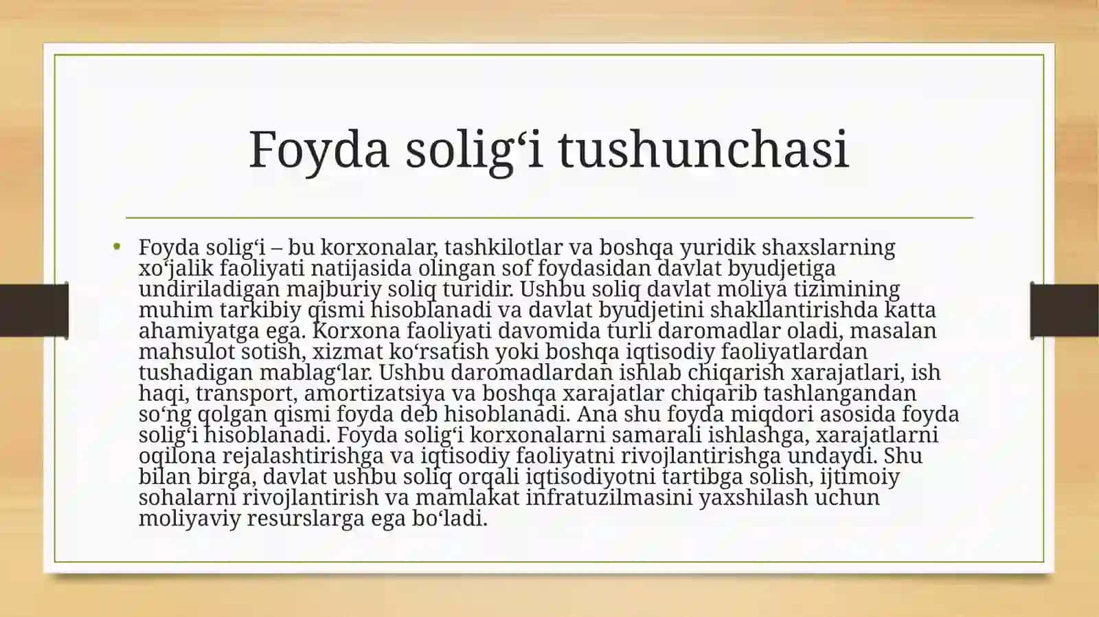 Foyda solig‘i 3