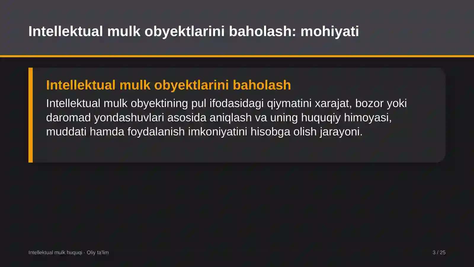 avtomobil bozorlarida intellektual mulk obyektlarini baholash 7831 3