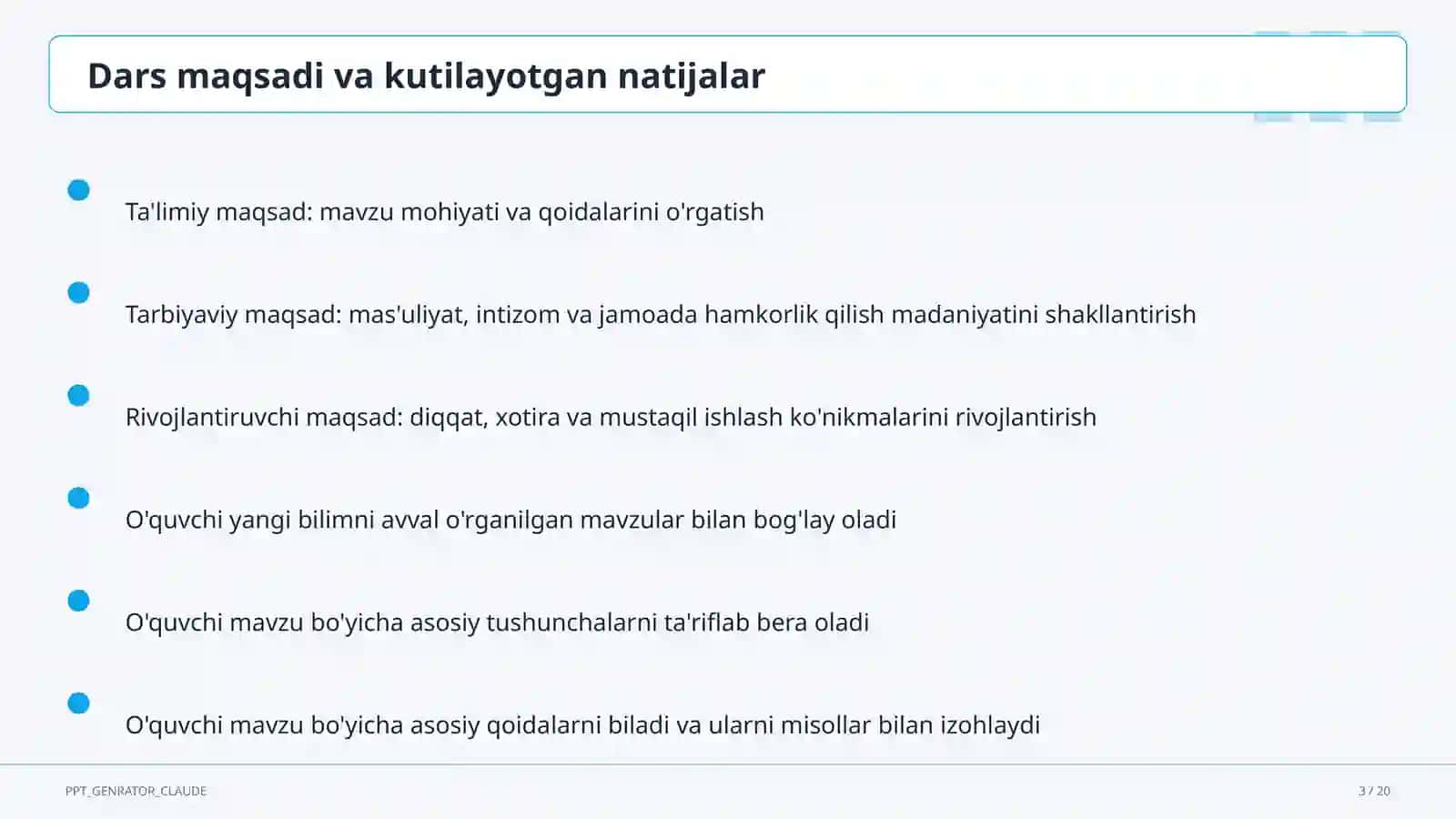 Ochiq ta'lim resurslari (OER) dan foydalanish 3
