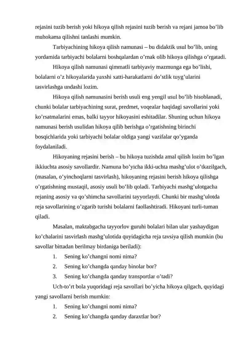 ADABIY ASARLARNI QAYTA HIKOYA QILISHGA ORGATISH 3