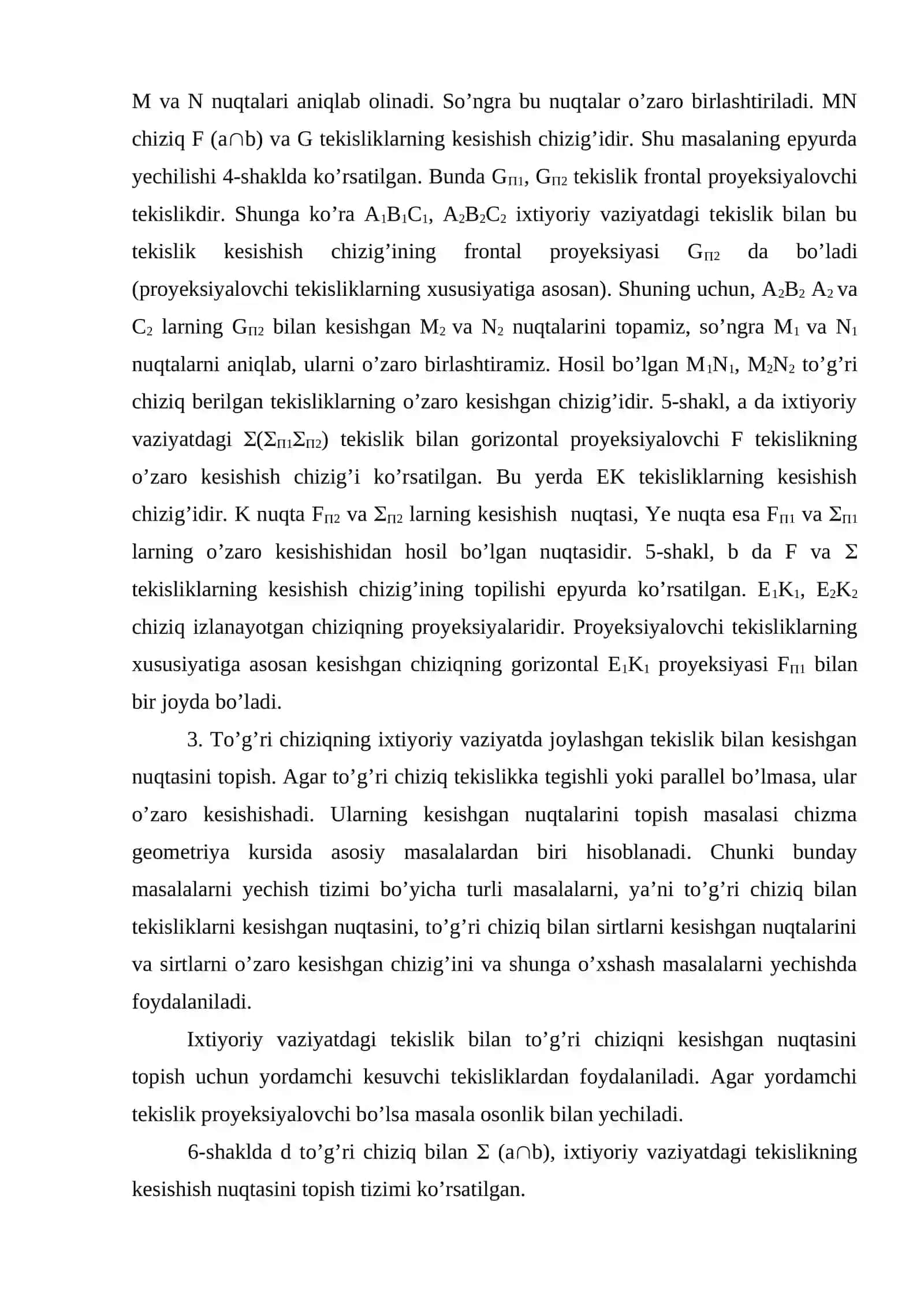 To'g'ri chiziqlarning kesishish nuqtasi va uni topish usullari 3