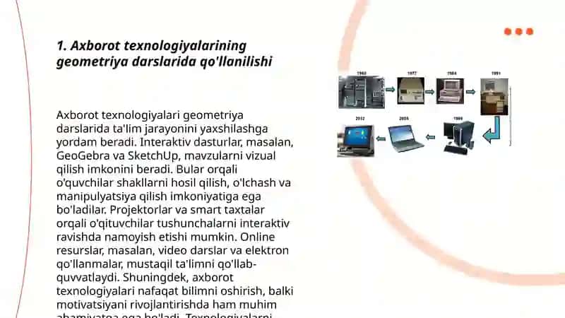 Geometrik mazmundagi masalalarni yechishni oʻrgatishda axborot texnologiyalardan foydalanishni oʻrgatish 3