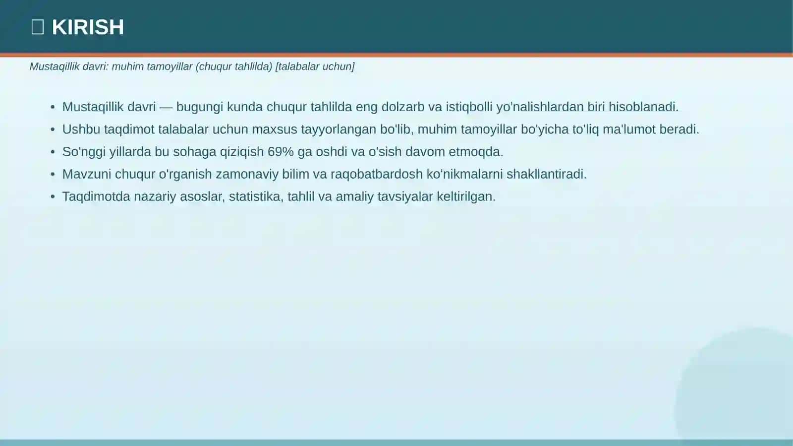 MUSTAQILLIK DAVRI TAQDIMOT 3