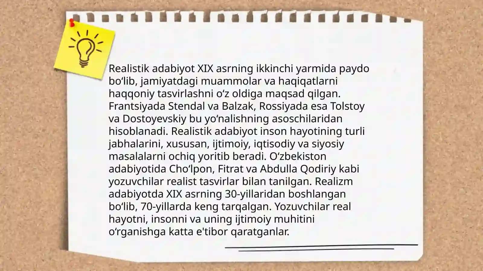 Realistik adabiyot 3