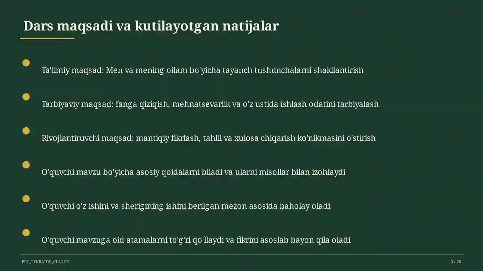 Men va mening oilam (1-sinf) 3