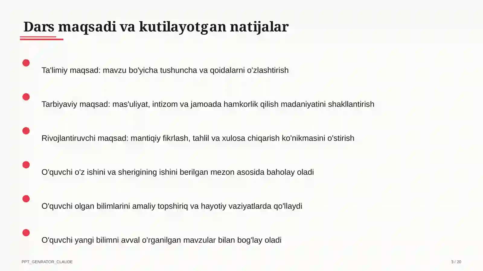 Spiral yondashuv: bilim va ko'nikmalarni sinfdan sinfga bosqichma-bosqich rivojlantirish 3