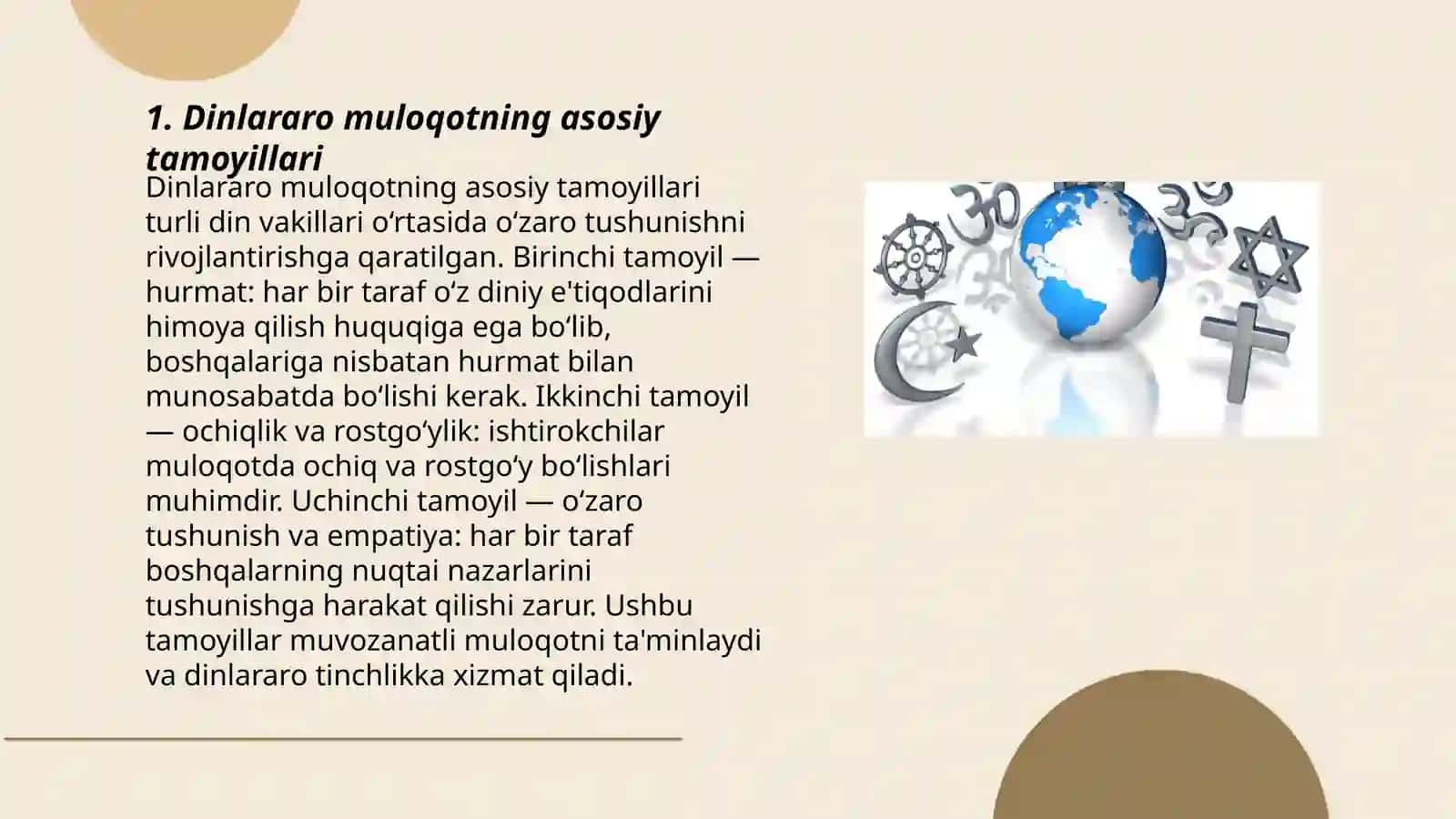Dinlararo muloqot - barqarorlik va taraqqiyot garovi 3