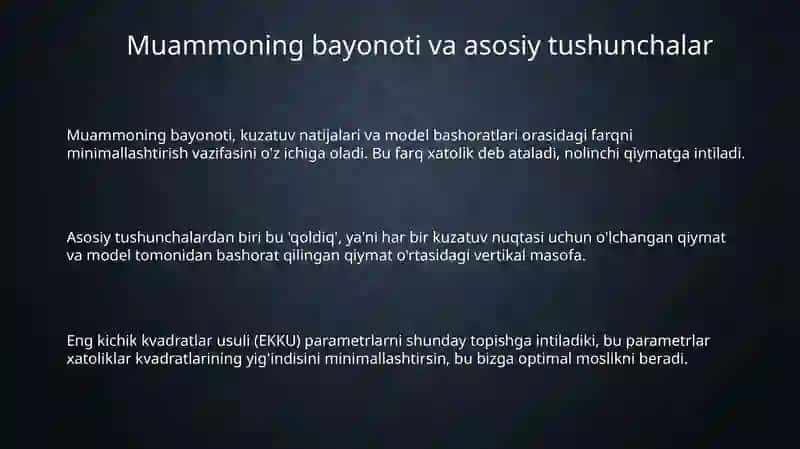 Eng kichik kvadratlar usuli 3