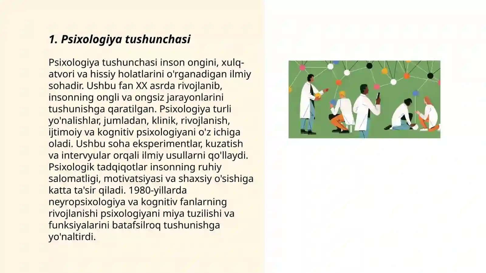 Psixologiya fanining predmeti, metodlari 3