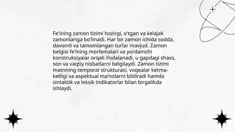 Fe'lning grammatik funksional tizimlari 3