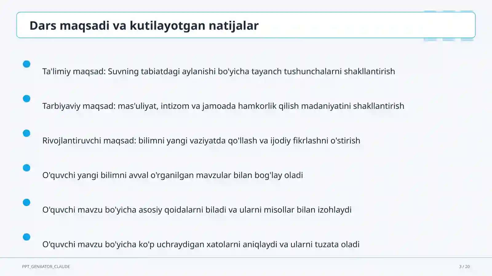 Suvning tabiatdagi aylanishi (2-sinf) 3