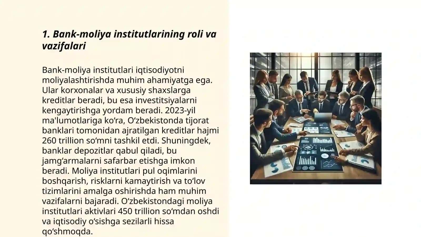 Bank-moliya institutlarining roli va vazifalari 3