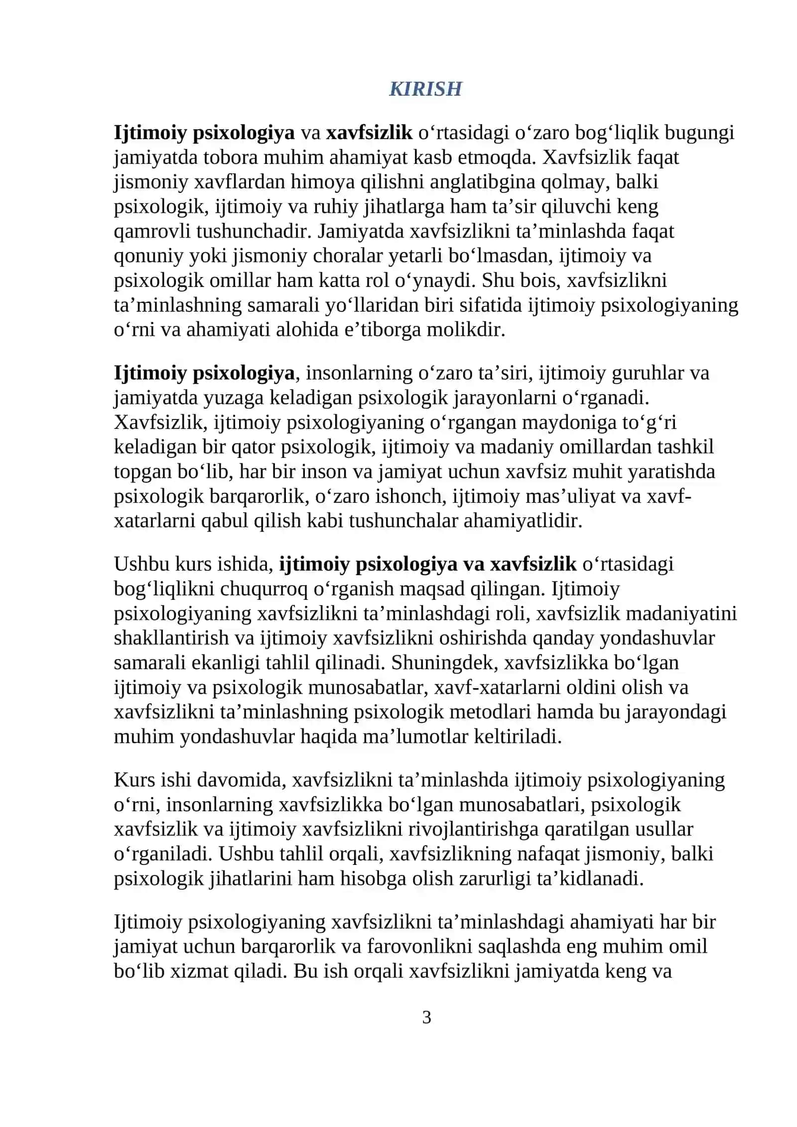 IJTIMOIY PSIXOLOGIYA VA XAVFSIZLIK 3