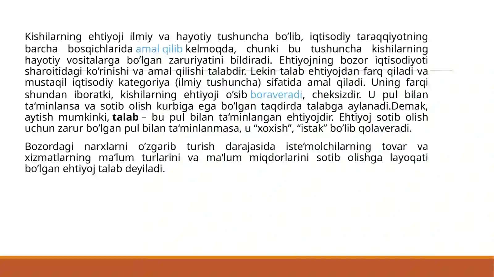 Talab va uning egiluvchanligi 3