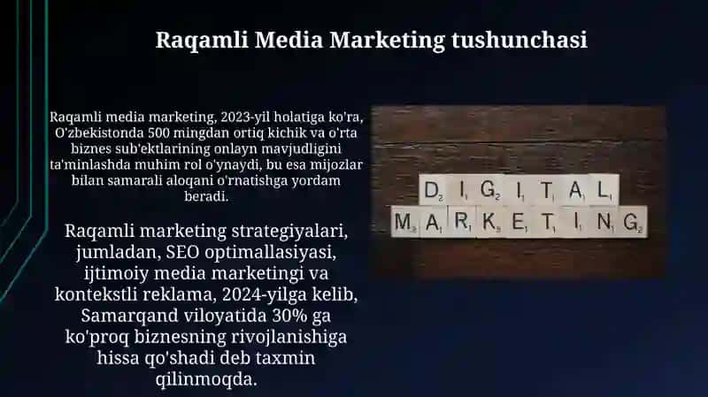 Raqamli Media Marketing va Dasturiy Ta'minot 3