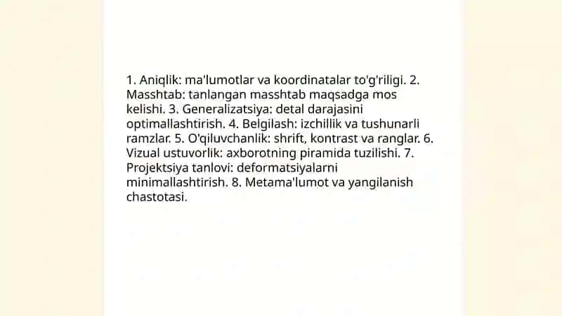 Kartani loyxalash, tuzish va taxrirlash 3