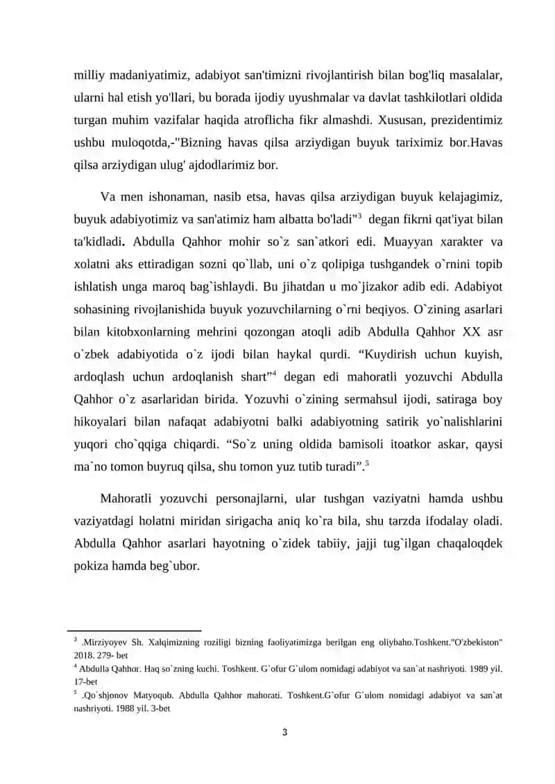 ABDULLA QAHHORNING SATIRIK ASARLARIDA XARAKTER YARATISH MAHORATI 3