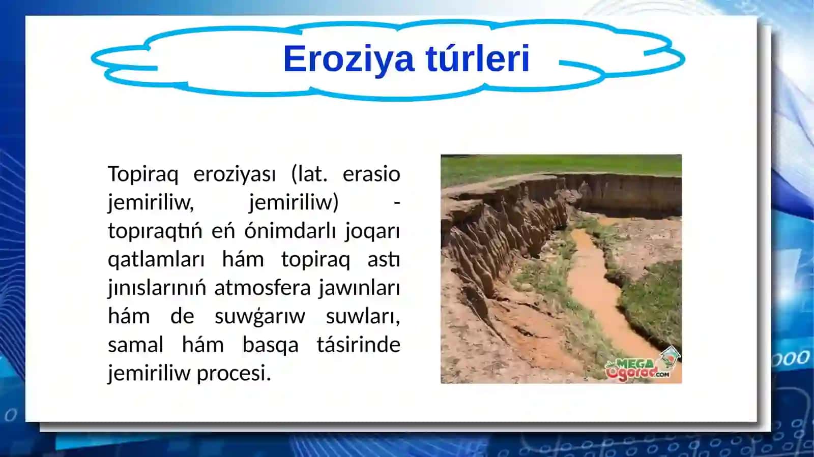 erozıyaĝa qáwipli jerlerdi ajıratıwdağı kòrsetkishler 3