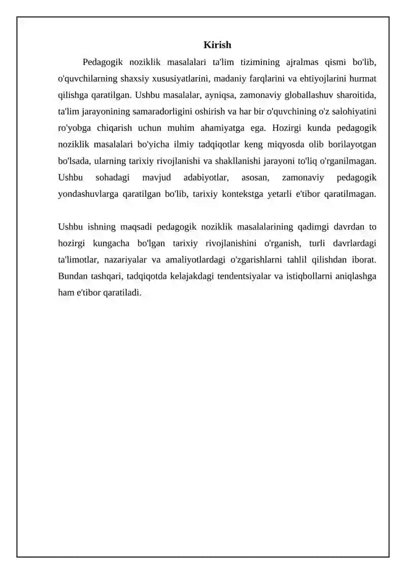 Pedagogik noziklikning tarixiy ildizlari va evolyutsiyasi 3