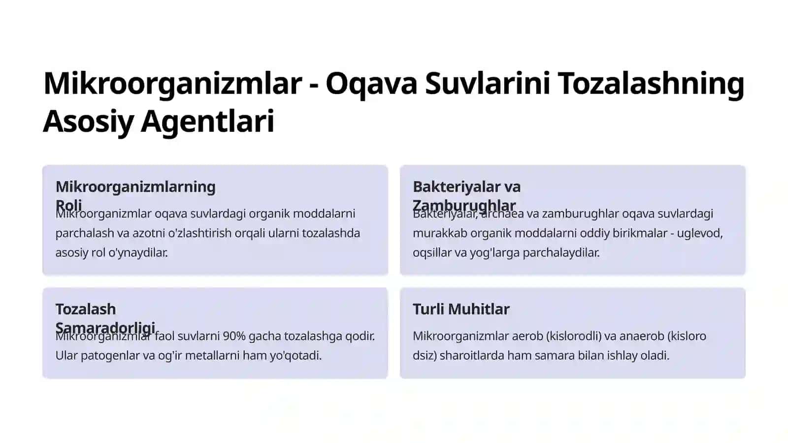 Oqava Suvlari Mikroorganizmlar Yordamida Tozalash 3