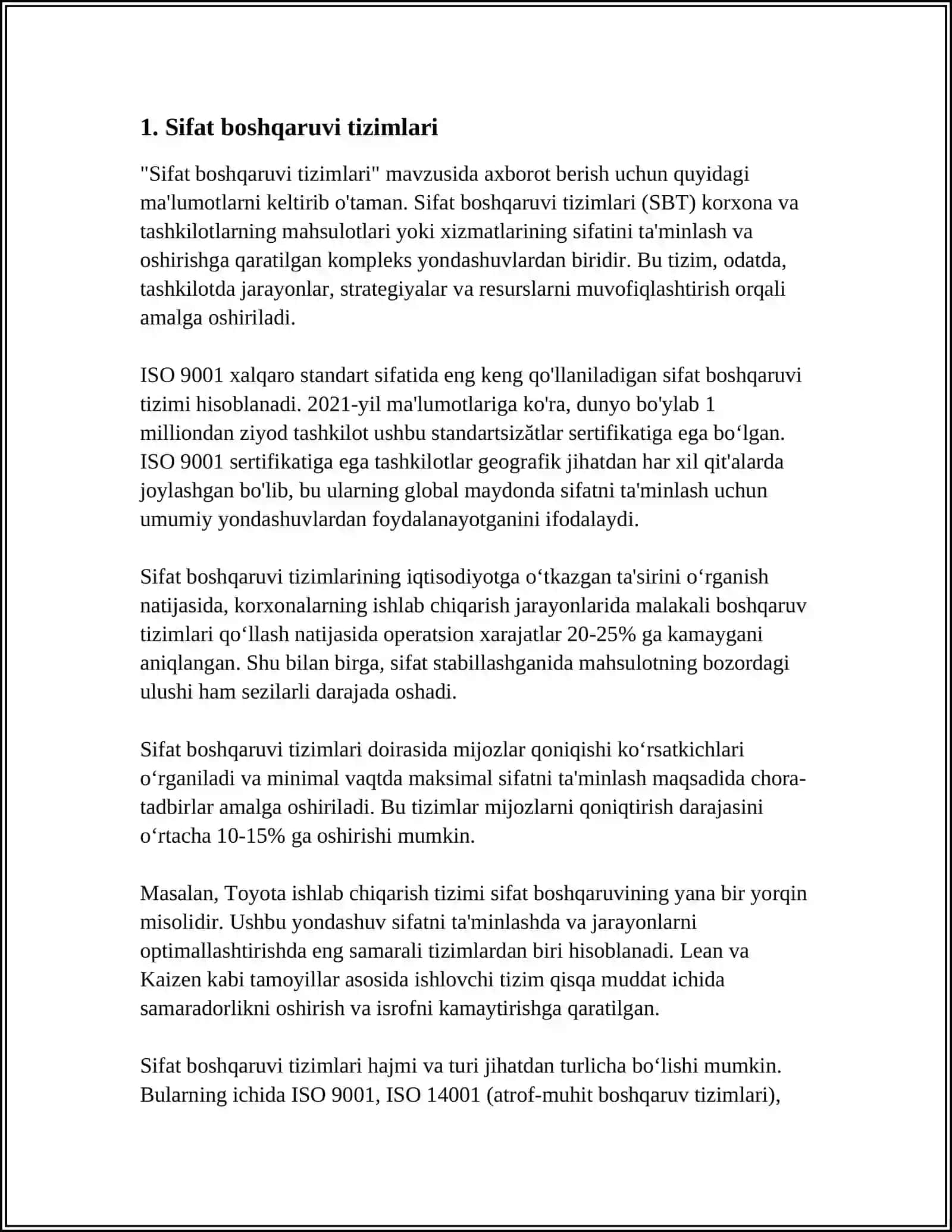 Sifat boshqaruvini doimiy takomillashtirish 3