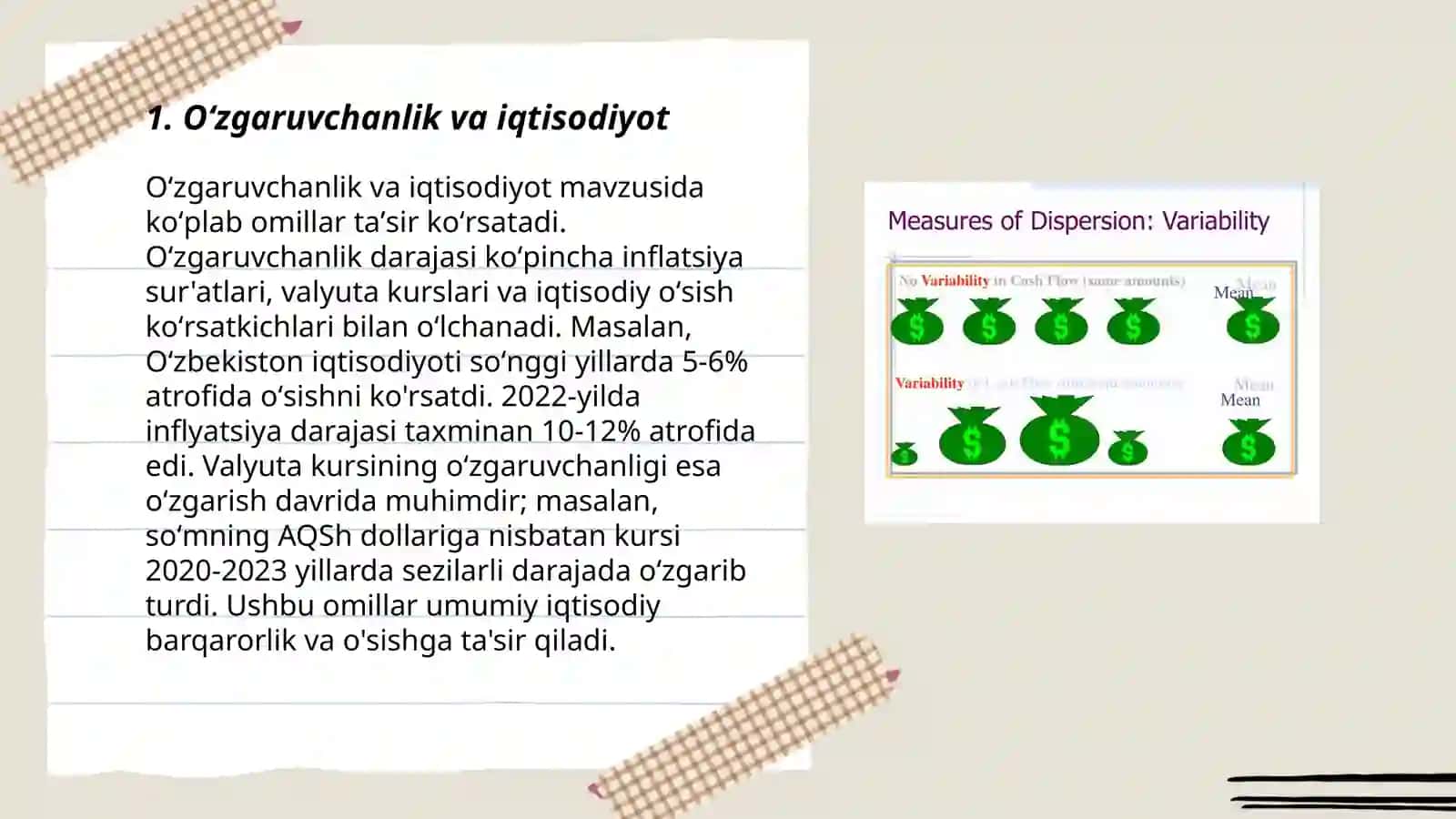 Oʻzgaruvchanlik va iqtisodiyot 3